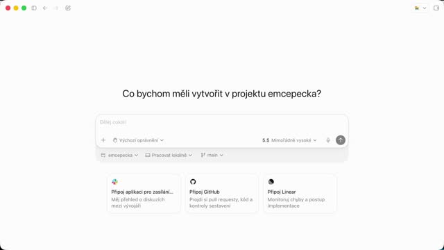 Ukázka v Codexu